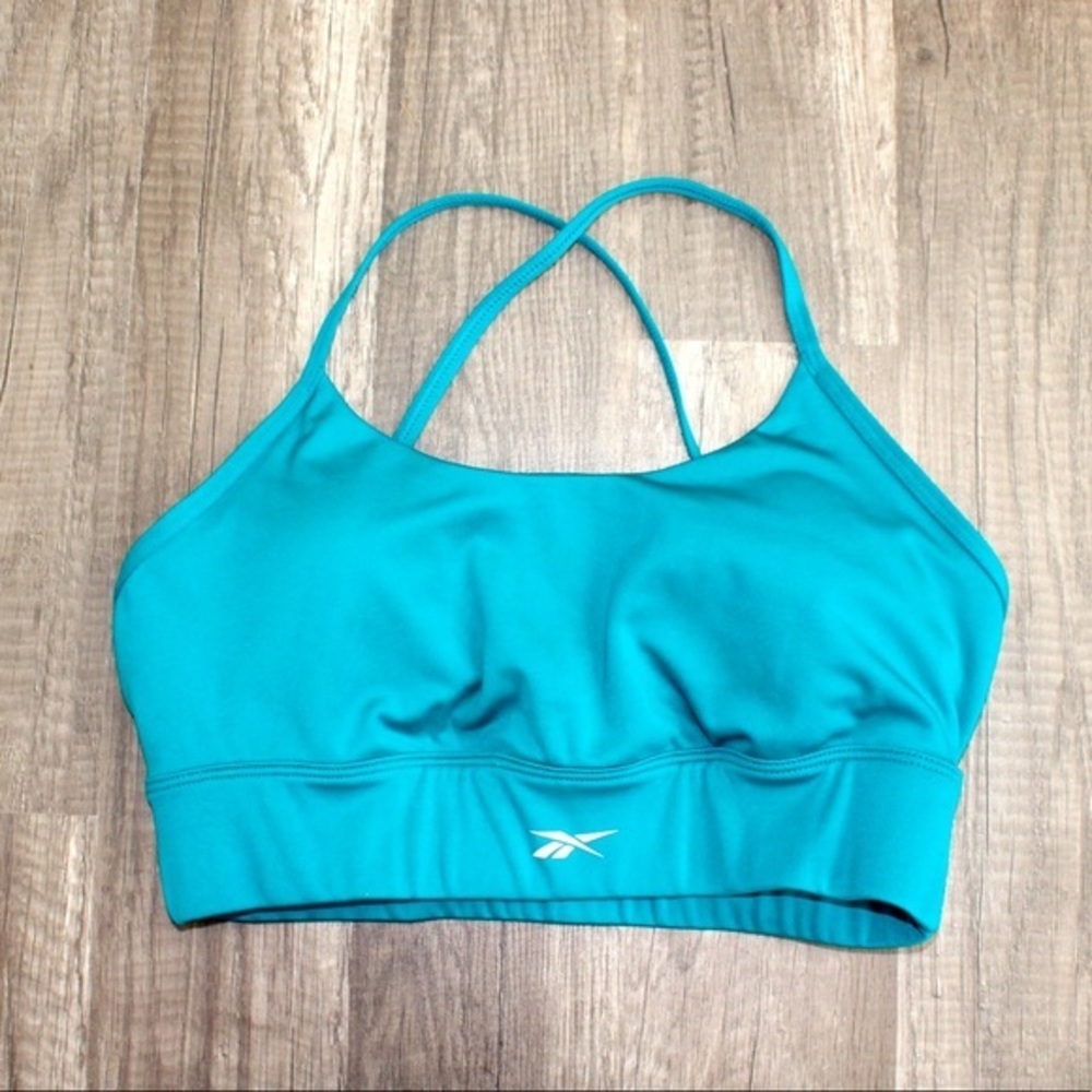 Reebok speedwick sports bra teal size medium